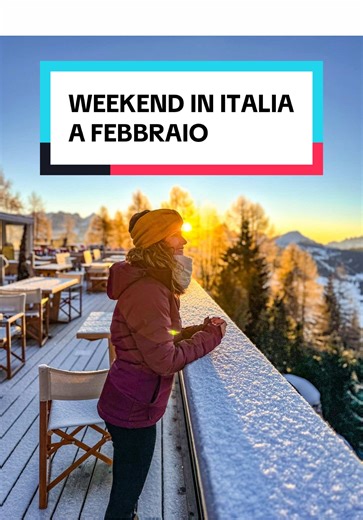 Weekend in Italia a FEBBRAIO ❄️ la mia classifica personale! In tanti mi chiedete il periodo migliore per visitare un posto e ho realizzato questa nuova rubrica per rispondere a tutte le vostre curiosità! 😍 Nel reel avete visto tutte le mete di Febbraio, dal 10° al 2° posto ma il primo posto va a… 🥁 🥇 LE DOLOMITI A Febbraio non hanno rivali. Neve ovunque, silenzio vero, spa con vista e panorami che sembrano finti da quanto sono perfetti. Il classico weekend in cui rallenti e torni a casa con 