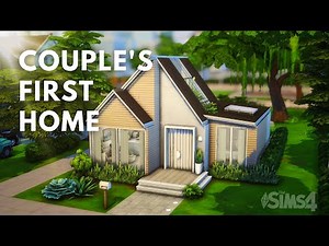 COUPLE'S FIRST HOME 🤍 | MODERN HOME | The Sims 4 Speedbuild with Ambient | No CC
