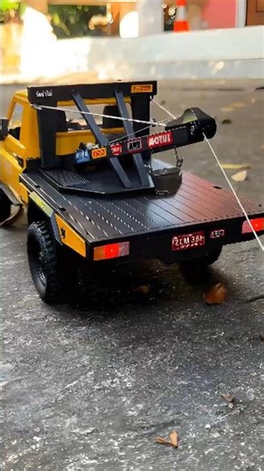 Red ATV Gets Lifted! 😆 RC Tow Truck Fun Off-Road #Shorts