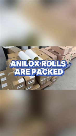 Anilox rolls are expertly packed to ensure optimal performance and precision in your printing processes. ✨ #Anilox #PrintingSolutions #QualityMatters
