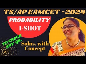 TS and AP Eamcet PROBABILITY 1- SHOT with Concept Shortcut Solutions MATHS SUPER TIPS AND TRICKS