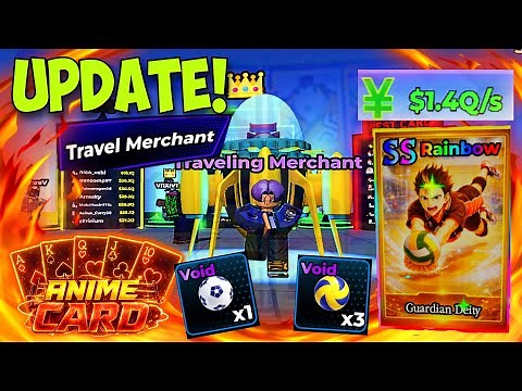 NEW Merchant + WEATHER Update Is Here In Anime Card Collection!