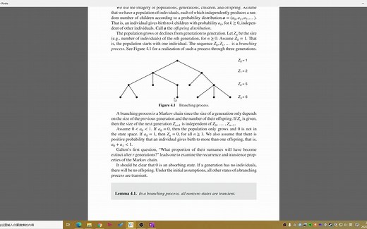 [马尔可夫链] 20.分支过程(branching process)