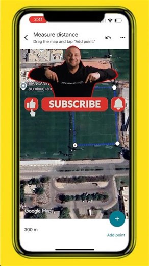 Measure distance on google map