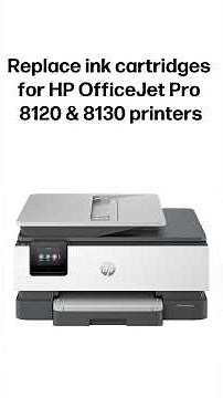 Replace ink | HP OfficeJet Pro 8120 & 8130 All-in-One printers #shorts