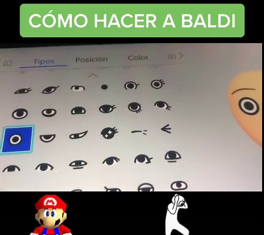 Cómo hacer a Baldi en Mii para Nintendo Switch