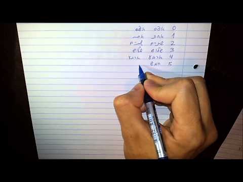 Hebrew cursive handwriting - numbers