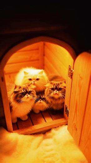 Winter kitty #cathouse #kittycat #cat