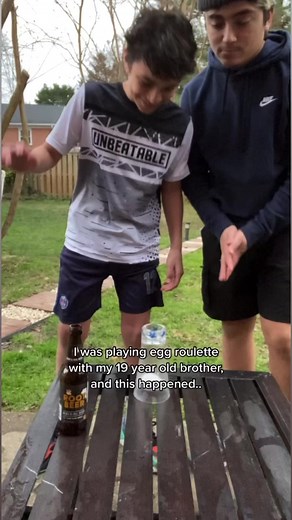 I Was Playing Egg Roulette With My 19 Year Old Brother, And This Happened.. #reels #funnyvideos #pranks #original | Erick Claros