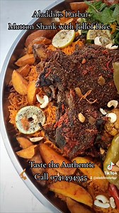 Aladdin's Darbar - The Kitchen Mutton Shank with Jollof Rice Serves 8 | Aladdin's Darbar - The Kitchen