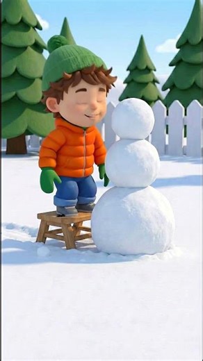 Build a Snowman Like a Pro #tutorial #shorts