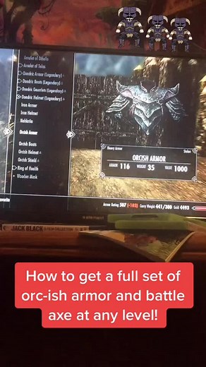 How to Get the Battle Axe in Skyrim: Orcish Armor Guide