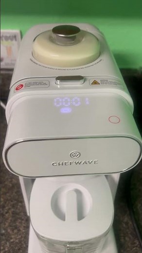 Soy milk made from the Chefwave machine is so quick and easy.