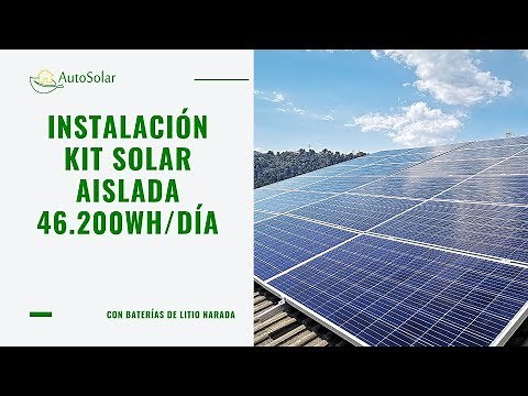 Instalación Solar Vivienda Aislada 46.200Wh/día