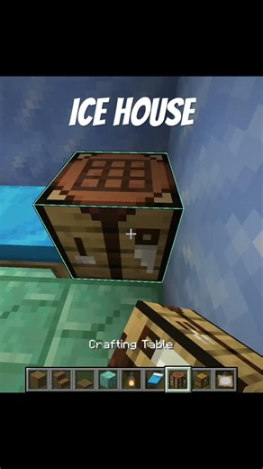 Ice house #easybuild #minecraft