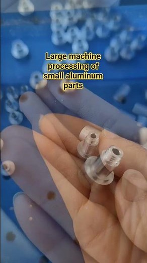 Processing small Aluminum parts #cncaluminium #cnc #machine