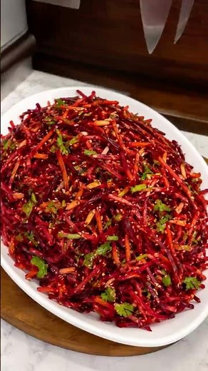 Crunchy Beet, Apple & Carrot Salad 🥗✨#beetroot #cooking #food #vegetarianrecipies #healthyrecipes