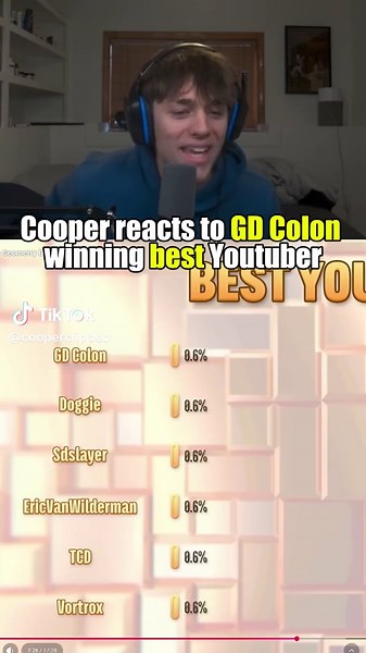 GD COLON WON BEST GD YOUTUBER! #coopermitchell #clip #stream #gdcolon #geometrydash