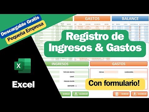 Registro de INGRESOS y GASTOS con formulario en excel (DESCARGABLE)