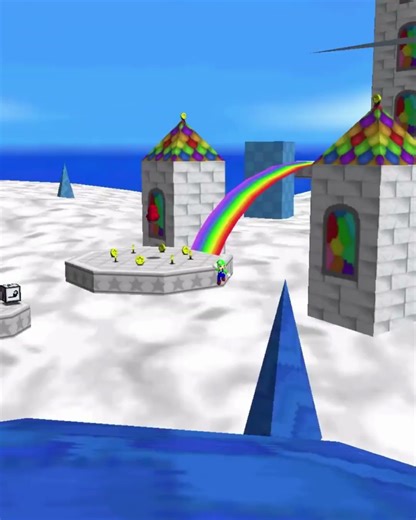 luigi somehow glitches into the void?