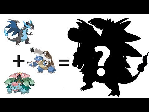 Mega Charizard X + Mega Venusaur + Mega Blastoise Incredible Pokemon Mega Fusion Evolution #22