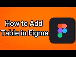 How to Add Table in Figma