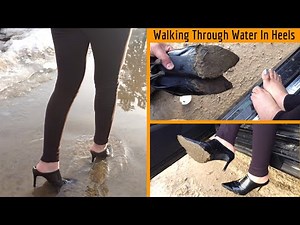 Walking Through The Water In Black Forever 21 Mules | Must Have Work Shoes | Good Shoes Matter
