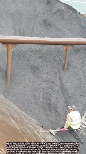 Granular Flow Dynamics as Sand Moves Down Under Gravity Forces