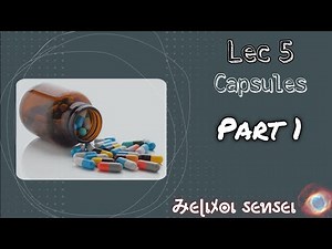 شرح محاضرة 𝗖𝗮𝗽𝘀𝘂𝗹𝗲𝘀 Part 1 𝐏𝐡𝐚𝐫𝐦.𝐓𝐞𝐜𝐡𝐧𝐨𝐥𝐨𝐠𝐲 II ♪ صيدلة تقويمي مرحلة ثالثة
