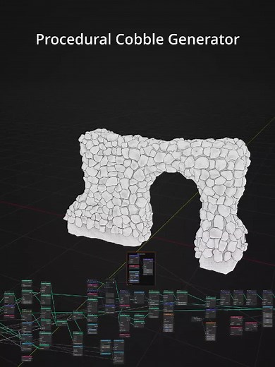 DIY Cobblestone Generator Tutorial with Geometry Nodes in Blender