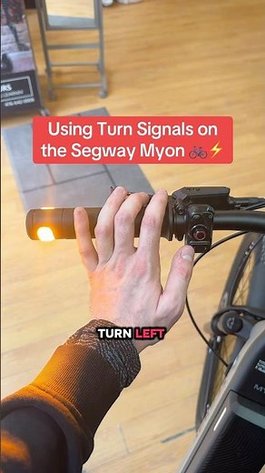 Using Turn Signals on the Segway Myon ↔️💡 #segway #myon #ebike #tutorial