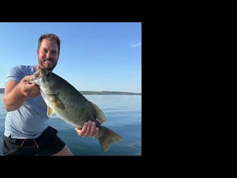 Lake Charlevoix salmon bass and perch fishing