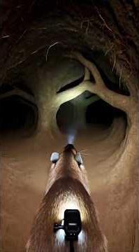 Animal POV Groundhog Exploring an Underground Burrow #animalshorts #pov #groundhog #natureshorts