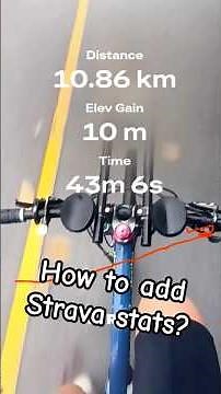 How to overlay Strava stats. EASY! #shorts