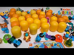 Opening 30x Kinder Surprise Eggs (ASMR Toy Unboxing)