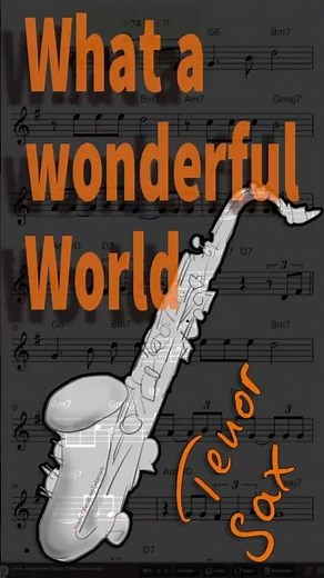 What a Wonderful World – Tenor Sax | Sample Performance