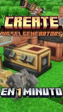 Create Diesel Generators in 1 Minute #minecraft #createmod #minecrafttutorial #airplanes #mods
