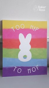 17K views · 74 reactions | Too Hip to Hop  You can't miss out on this adorable Bunny canvas project by @craftynotshifty, especially once you see how easy it is to make. If you don't have poster paint sticks at home, this would work great even with normal acrylic paint or watercolours! #eastercrafts #painting | Baker Ross | Facebook