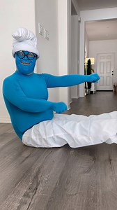 Papa Smurf has to lay off of the smurfberries 😂🩵 #smurf #downsyndrome #smurfs #family #staygold | Valentine Brothers