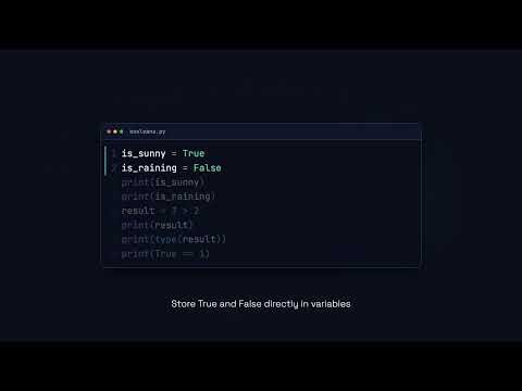 Booleans: True and False - Python for Beginners