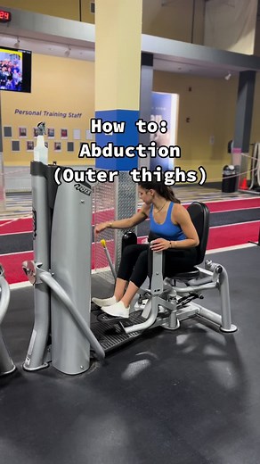 How to outer thigh machine! Or abduction! Very important machine to help with your rang of motion in your hips as well as rounding out those glutes. Specifially will help with the gluteus medius and minimus if you open as far as possible. #personaltrainer #workout #howto #outerthighs #outerthighmachines #glutes #gluteusmedius #gluteusminimus #gymtok