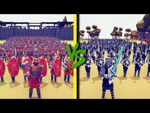 LORD ARMY vs KNIGHT ARMY - Totally Accurate Battle Simulator TABS
