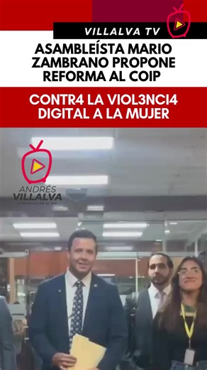 🔴URGENTE/ El asambleísta Mario Zambrano presentó un proyecto de reforma al Código Orgánico Integral Penal (COIP) con el objetivo de prevenir y erradicar la violencia digital contra las mujeres. La propuesta busca fortalecer el marco legal para sancionar la difusión de contenido íntimo sin consentimiento y proteger los derechos de las víctimas en entornos digitales.