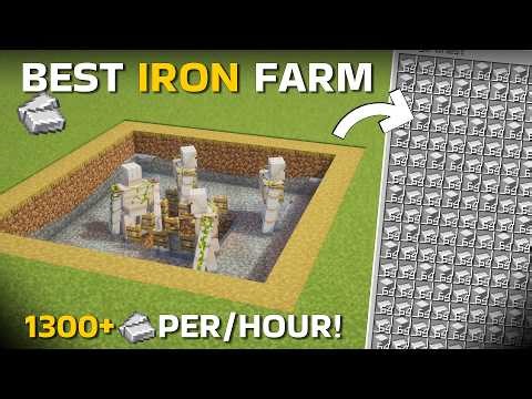 Minecraft BEST Iron Farm Tutorial 1 21 11 | 1300 P/H!