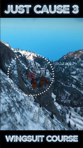 JUST CAUSE 3 WINGSUIT COURSE┃#shorts #justcause3 #gaming #shortvideo #gameplay