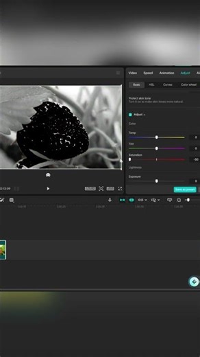 Isolate One Color in Your Video with CapCut (Black & White Effect) #CapCutEditing #ColorIsolation