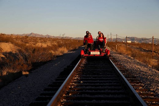 In Boulder City, Rail Explorers gives guests a unique way to experience the Southern Nevada landscape through riding the rails in pedal-powered vehicles. READ MORE→ https://bit.ly/2RpBYNs | Las Vegas Review-Journal