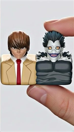 Ryuk & Light #deathnote toy boardgame keycap ACTION FIGURE CROSSOVER ANIME CHIBI COLLECTIBLES