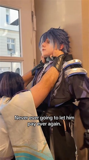 Can’t take out Flins for dinner…😀‪@Senpai_Panjo‬ — #cosplay #genshinimpact