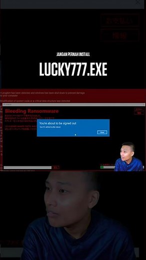 Jangan Install LUCKY777.EXE jika ingin beruntung di PC kalian